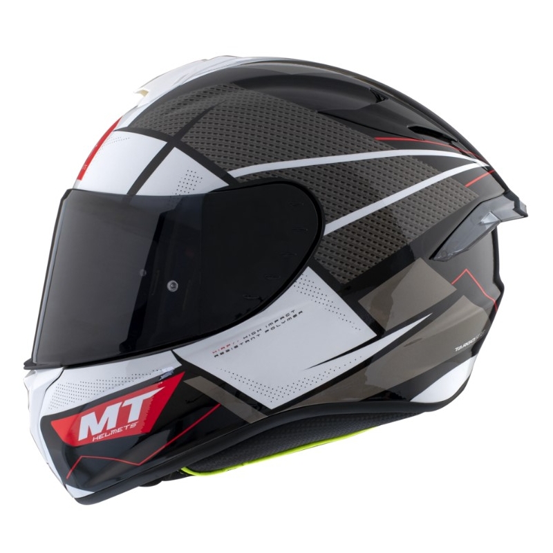 MT FF106 Pro Targo Pro Podium Bo schwarz und weiß Integral Motorradhelm Ausverkauf