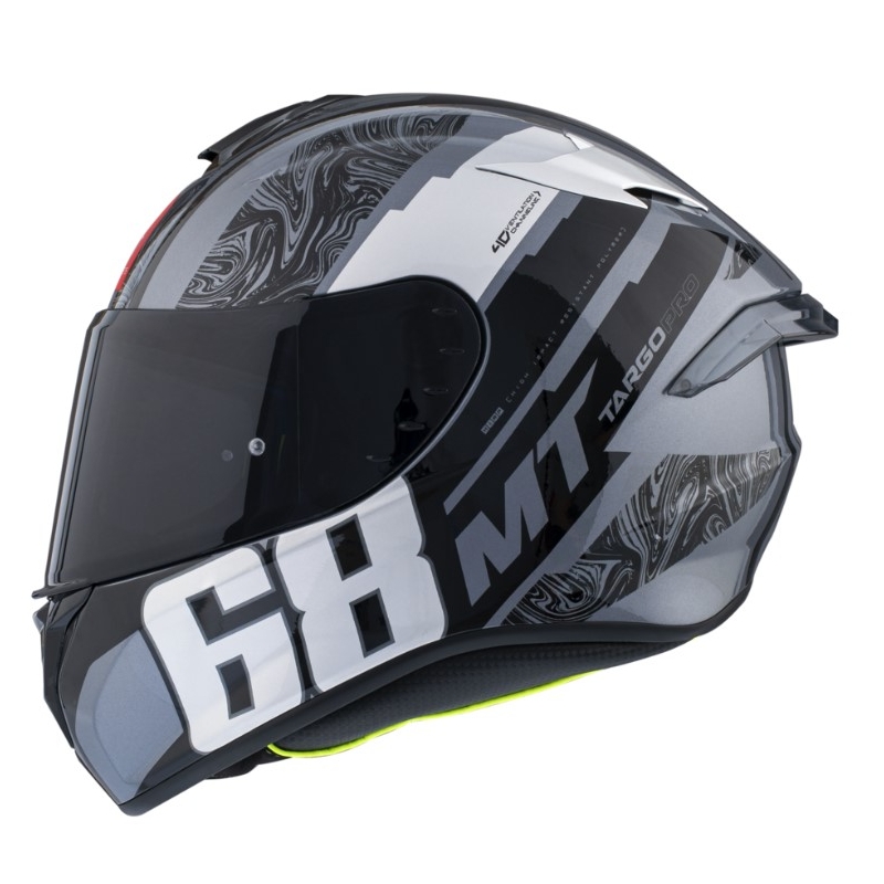 MT FF106 Pro Targo Pro Welcome F2 grau Integral Motorradhelm