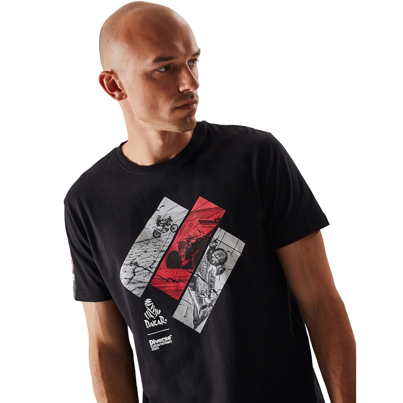 T-Shirt DAKAR DKR 1222 schwarz