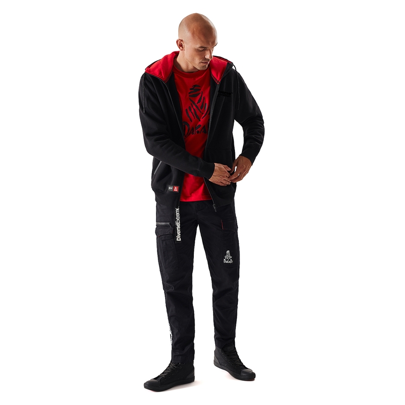 Kapuzenpulli DAKAR Dirt 3 schwarz Ausverkauf