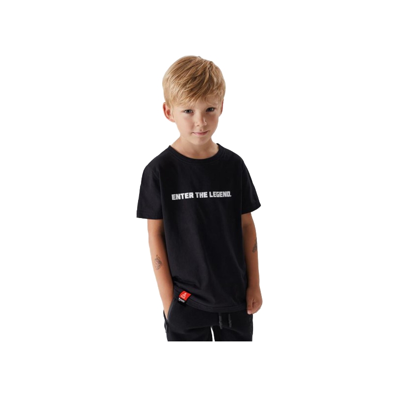 Kinder-T-Shirt Dakar Kid 222 schwarz