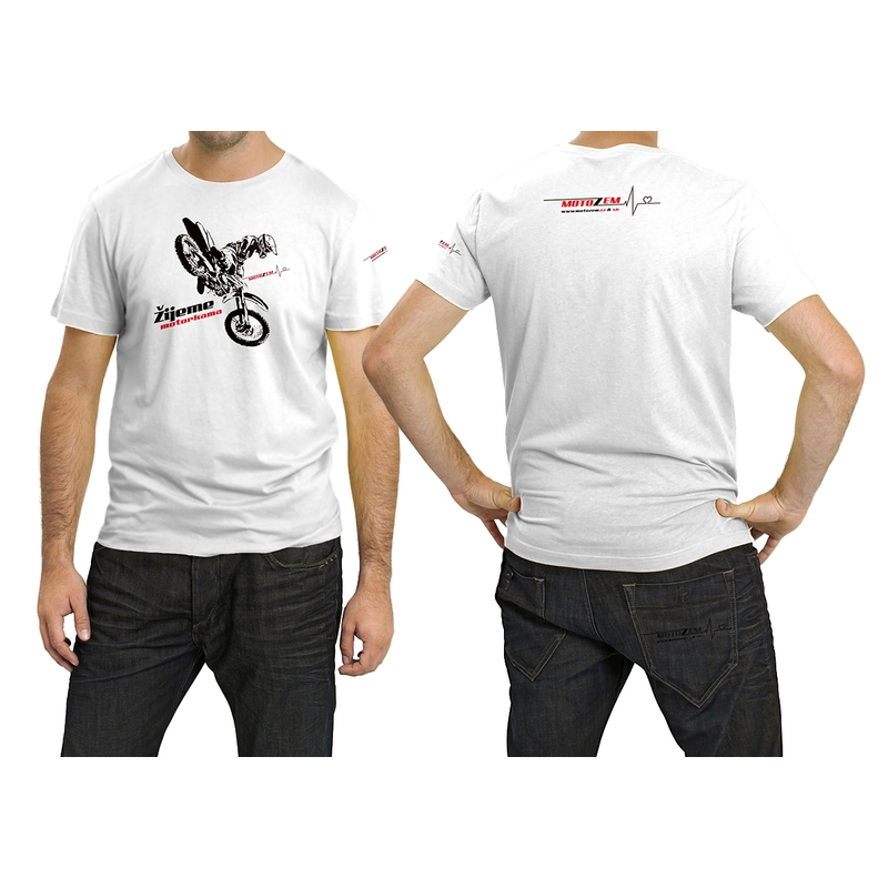 T-Shirt MotoZem wir leben von Motorrädern Kreuz Ausverkauf