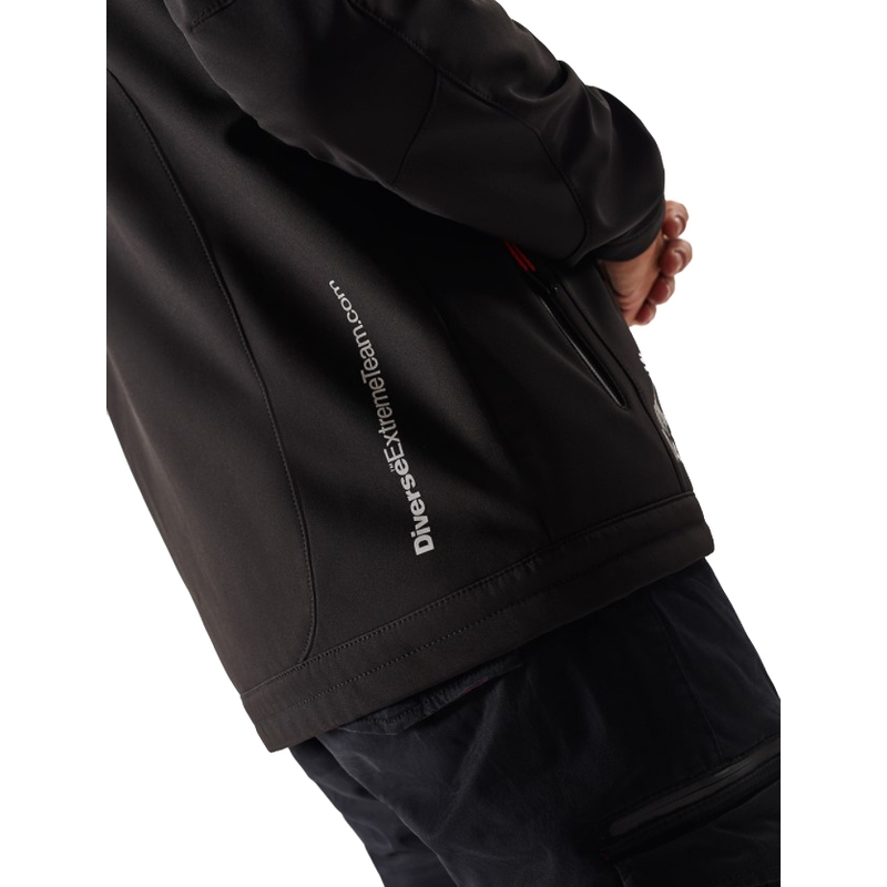 Herren Softshelljacke DAKAR Sotix rot-schwarz