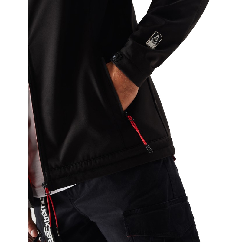 Herren Softshelljacke DAKAR Sotix rot-schwarz