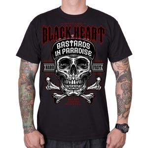 Herren-T-Shirt Black Heart Bastard In Paradise schwarz