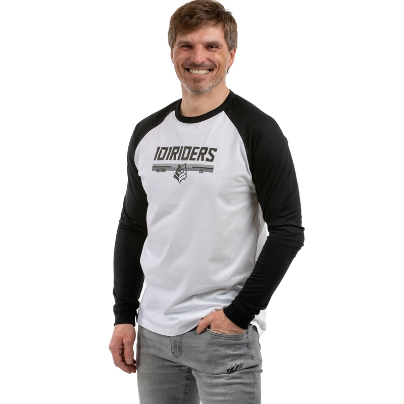 T-shirt 101 Riders Changer schwarz und weiß - langarm Ausverkauf