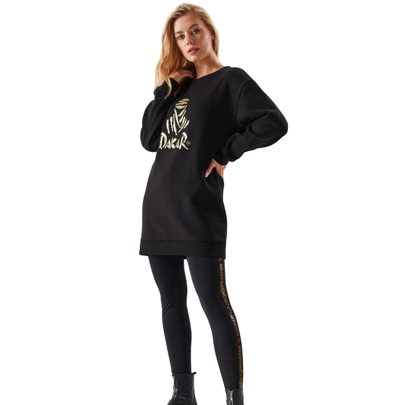 Damen Sweatshirt Kleid Dakar VIP 15 schwarz