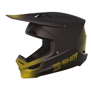 Motocross Helm Shot Race Raw schwarz-gold