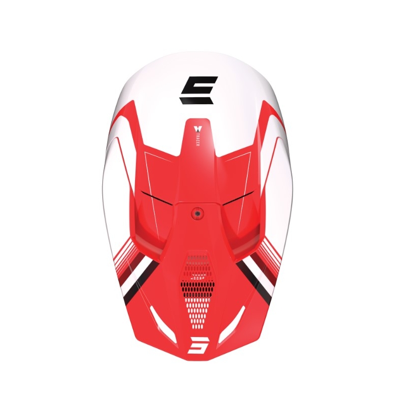 Motocross Helm Shot Race Tracer weiß-rot