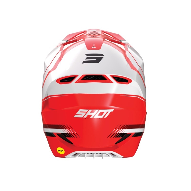 Motocross Helm Shot Race Tracer weiß-rot