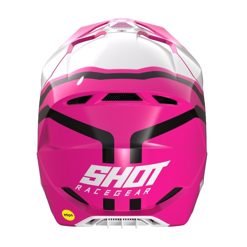 Motocross Helm Shot Race Sky weiß-rosa