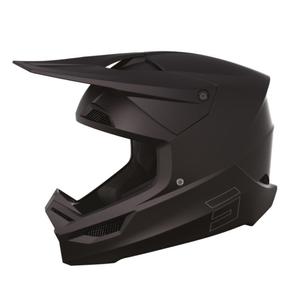 Motocross-Helm Shot Race Solid Black