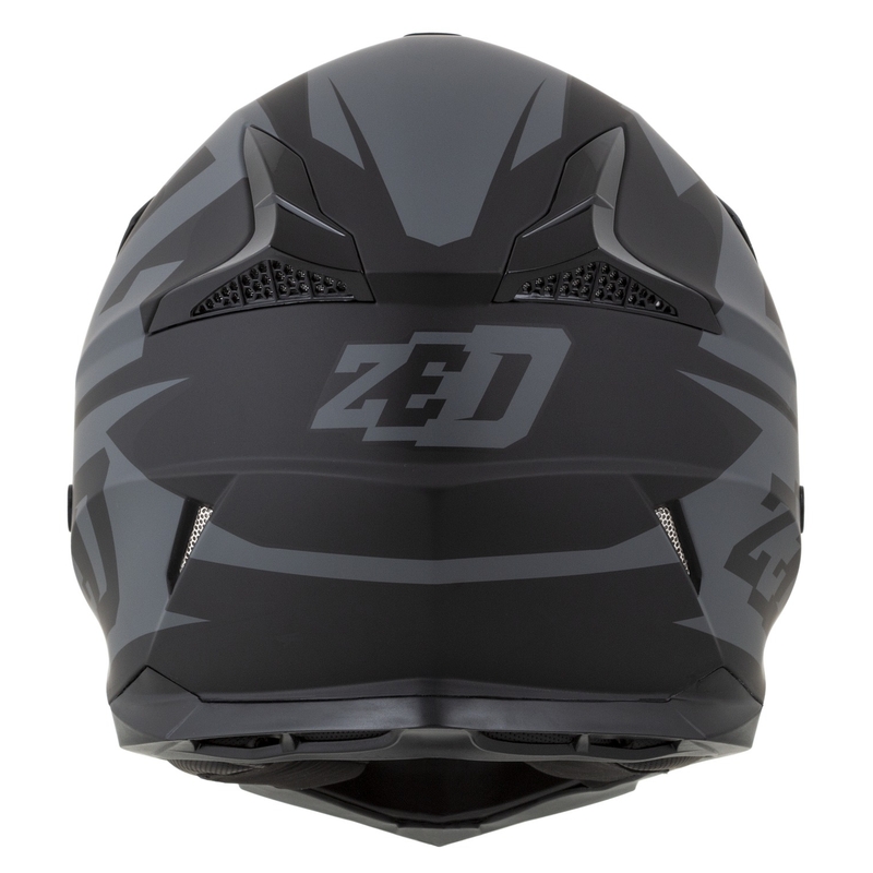 Kinder Motocross Helm ZED X1.9D schwarz-grau matt