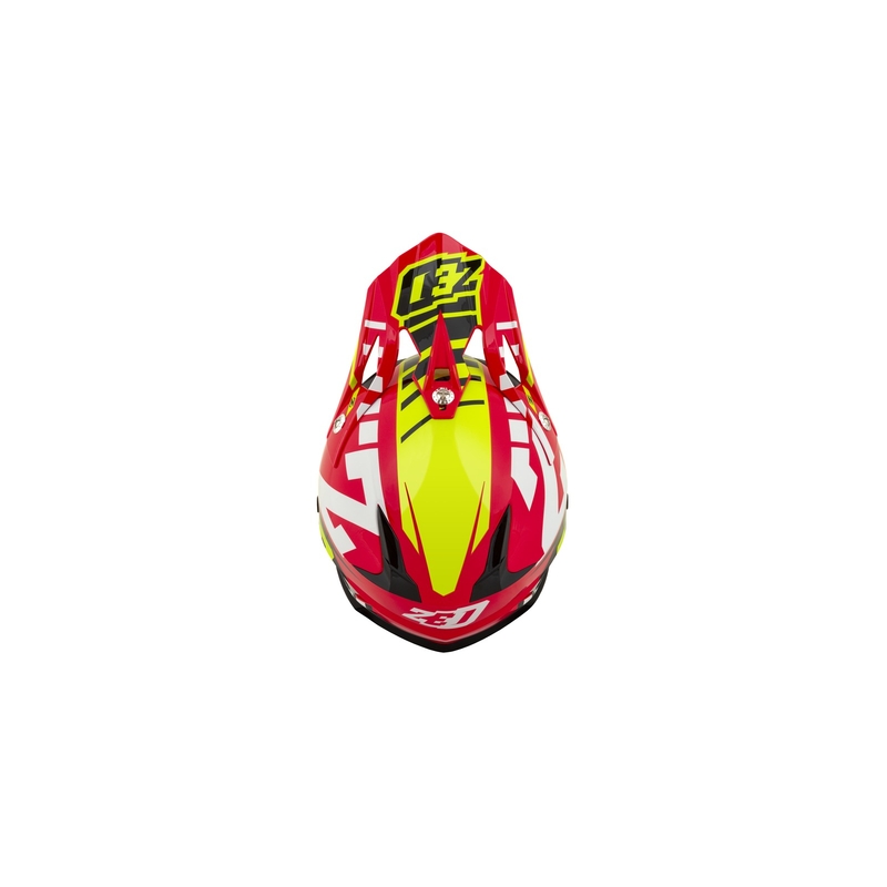 Kinder Motocross Helm ZED X1.9D rot-fluo gelb-schwarz-weiß
