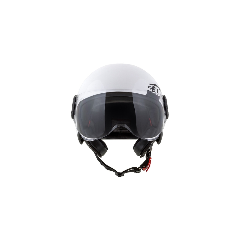 Offener Motorradhelm ZED C30 weiß-schwarz