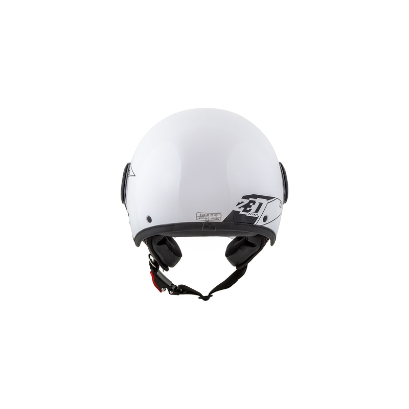 Offener Motorradhelm ZED C30 weiß-schwarz