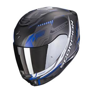 Integral Motorradhelm Scorpion EXO-391 Haut schwarz-silber-blau