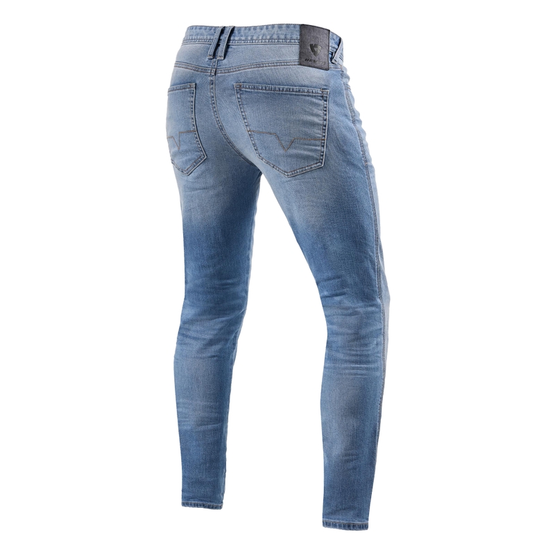 Motorradjeans Revit Piston 2 SK hellblau Cropped Ausverkauf
