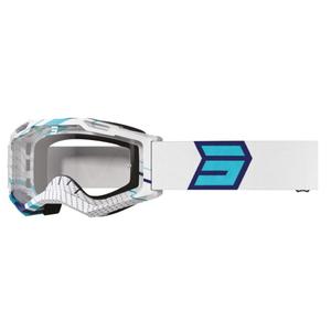 Motocross-Brille Shot Assault 2.0 Drop blau und weiß