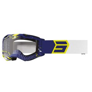 Motocross-Schutzbrille Shot Assault 2.0 Drop gelb-blau-weiß