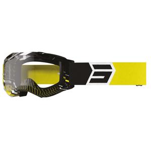 Motocross-Schutzbrille Shot Assault 2.0 Drop gelb-weiß-schwarz