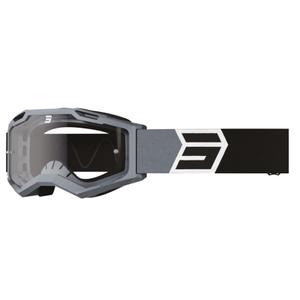 Motocross-Schutzbrille Shot Assault 2.0 Solar schwarz-grau