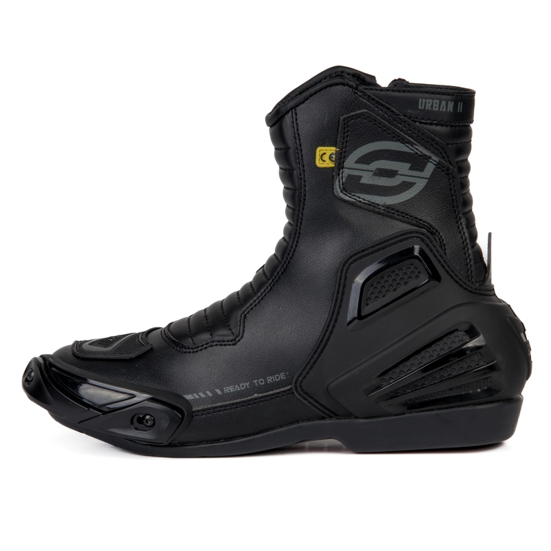 Motorradstiefel Ozone Urban II CE schwarz Ausverkauf