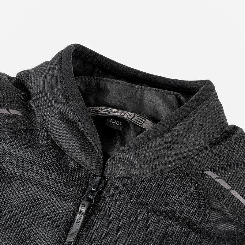 Women's Ozone Flow Schwarze Motorradjacke Ausverkauf