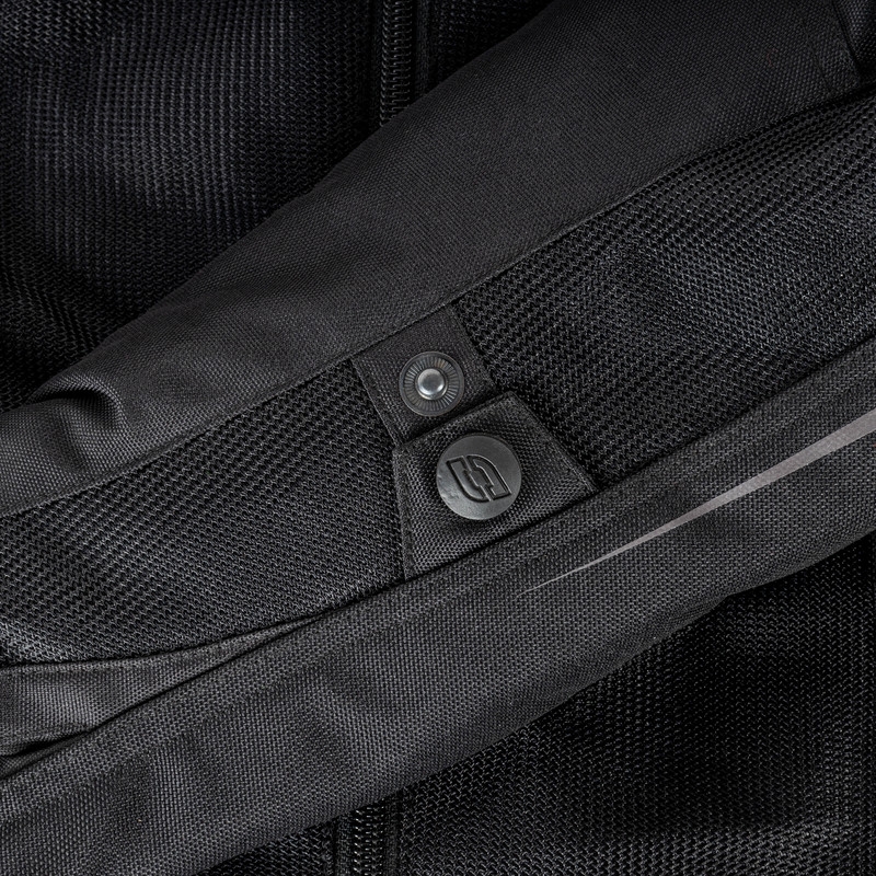 Women's Ozone Flow Schwarze Motorradjacke Ausverkauf