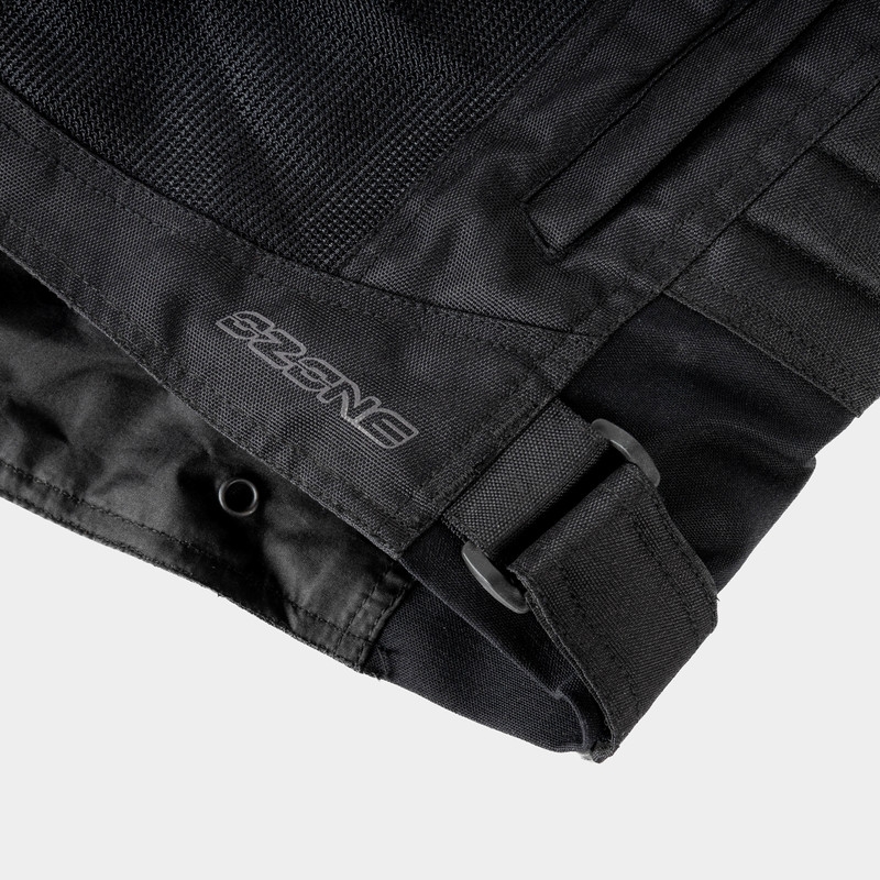 Women's Ozone Flow Schwarze Motorradjacke Ausverkauf