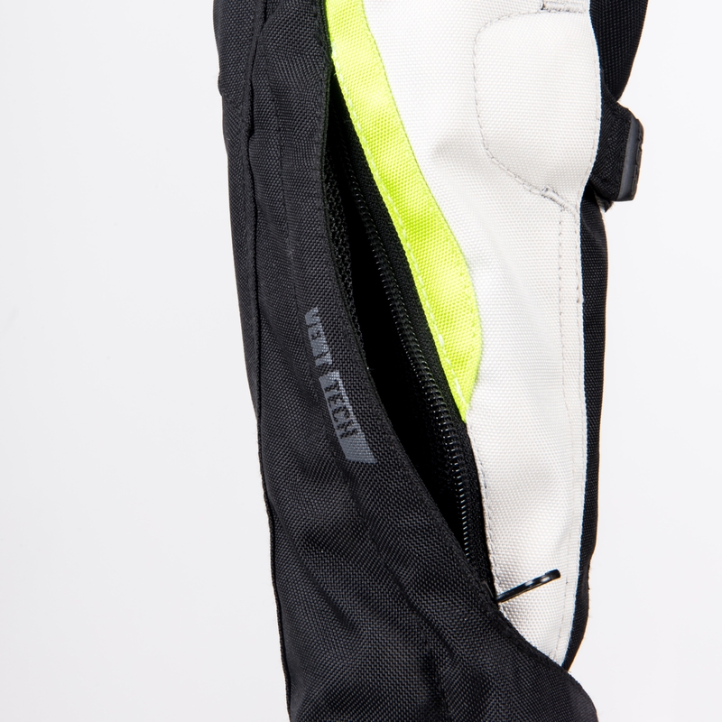 Ozone Sahara Schwarz-Grau-Fluo Gelb Motorradjacke für Frauen Ausverkauf