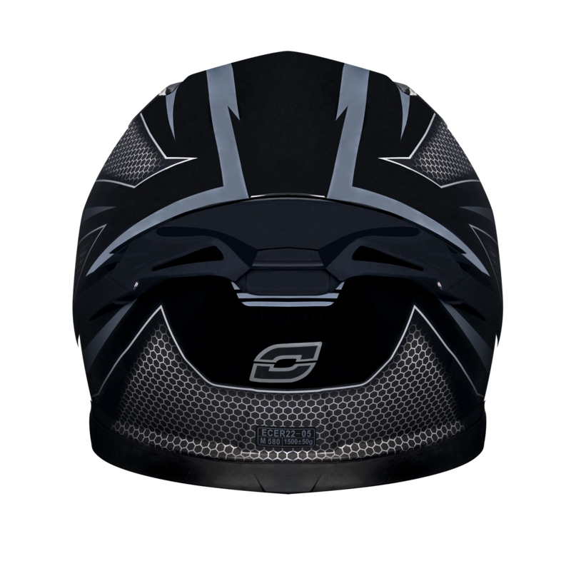 Ozone Arrow Schwarz-Grau Integral Motorradhelm