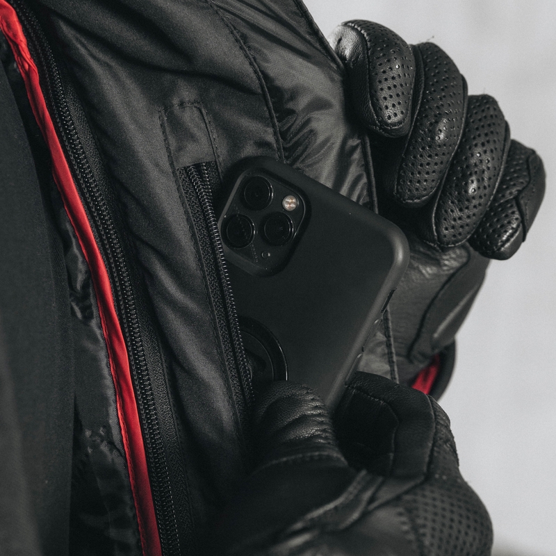 Ozone Pulse Motorradjacke schwarz-grau
