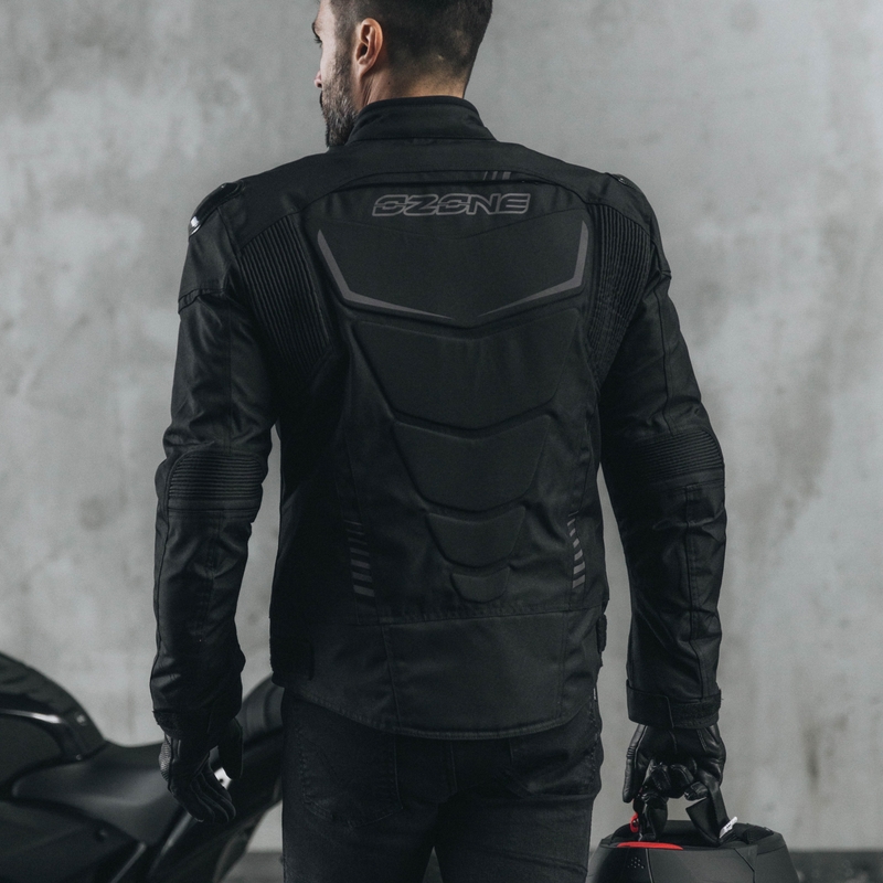 Ozone Pulse Motorradjacke schwarz-grau