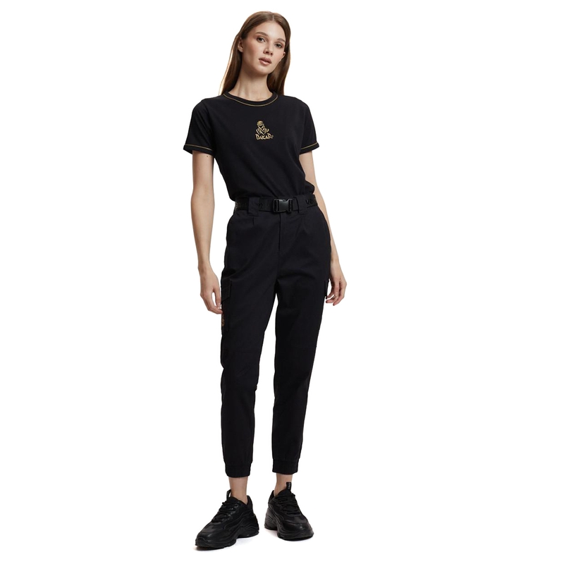 Damen-T-Shirt DAKAR VIP 36 gold-schwarz