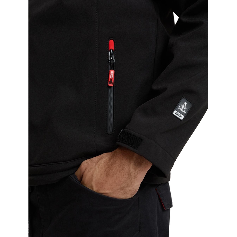 Herren-Softshelljacke DAKAR Fotix rot-schwarz