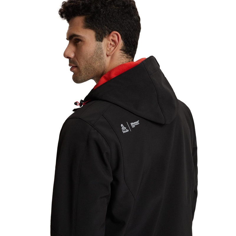 Herren-Softshelljacke DAKAR Fotix rot-schwarz