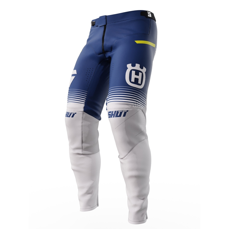 Shot Aerolite Husqvarna LE Motocross Hose weiß-blau Sale Ausverkauf