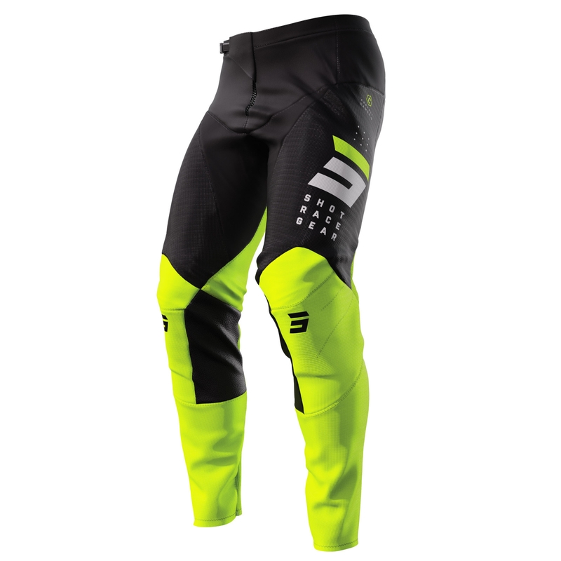 Motocross-Hose Shot Contact Camo 2.0 schwarz-fluorgelb Ausverkauf