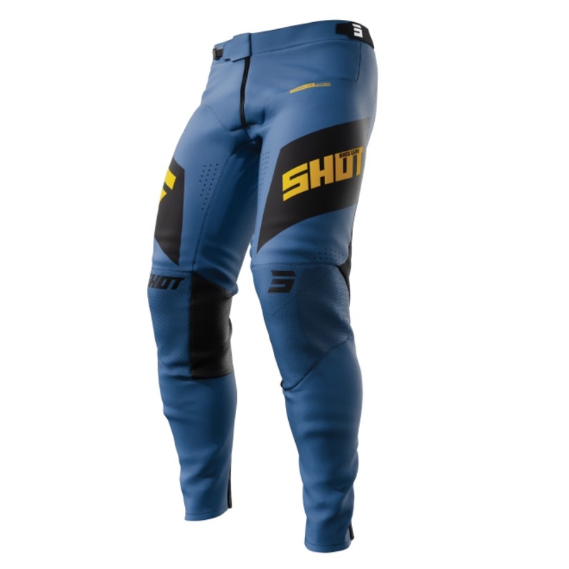 Shot Aerolite Ultima Motocross-Hose Schwarz-Gelb-Blau