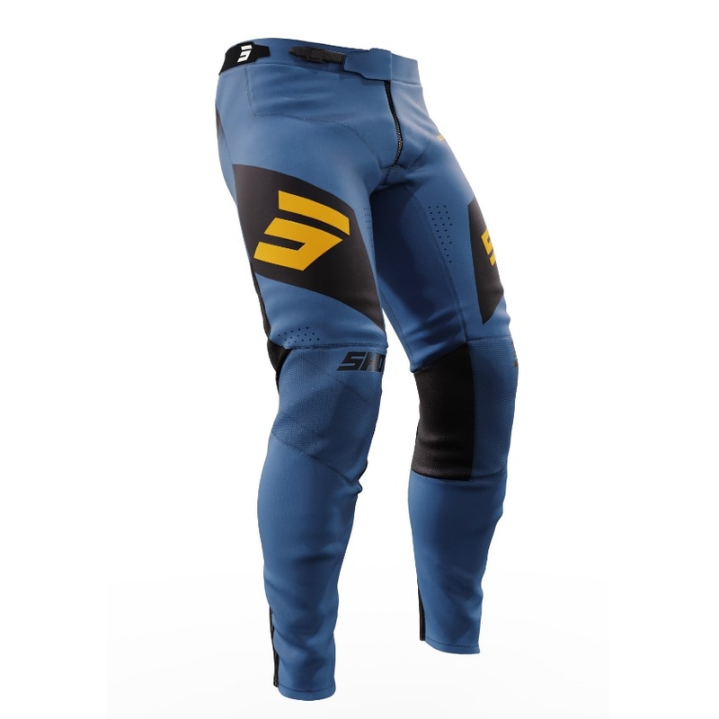 Shot Aerolite Ultima Motocross-Hose Schwarz-Gelb-Blau