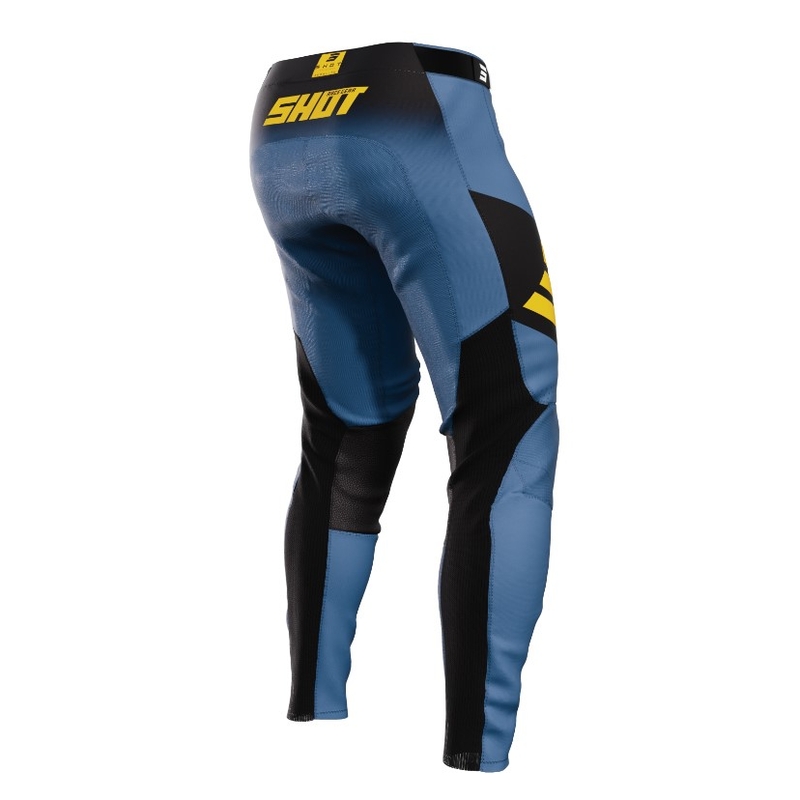 Shot Aerolite Ultima Motocross-Hose Schwarz-Gelb-Blau