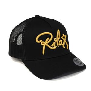 Rilax Netzmütze schwarz-gold