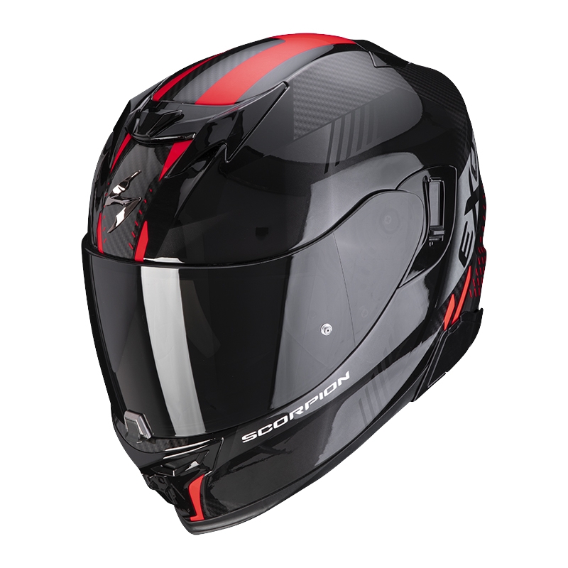Integral Motorradhelm Scorpion EXO-520 EVO Air Laten schwarz-rot