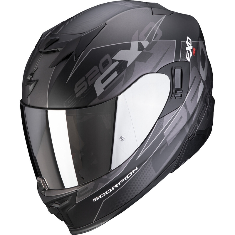 Integral Motorradhelm Scorpion EXO-520 EVO Air Cover schwarz-silber matt