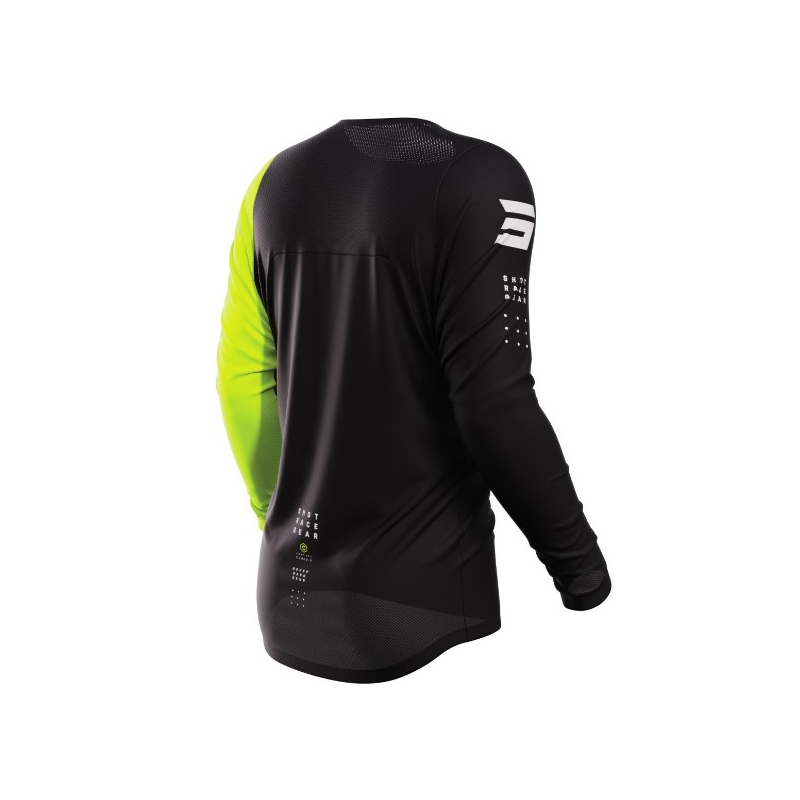 Motocross Trikot Shot Contact Camo 2.0 schwarz-fluo gelb Ausverkauf