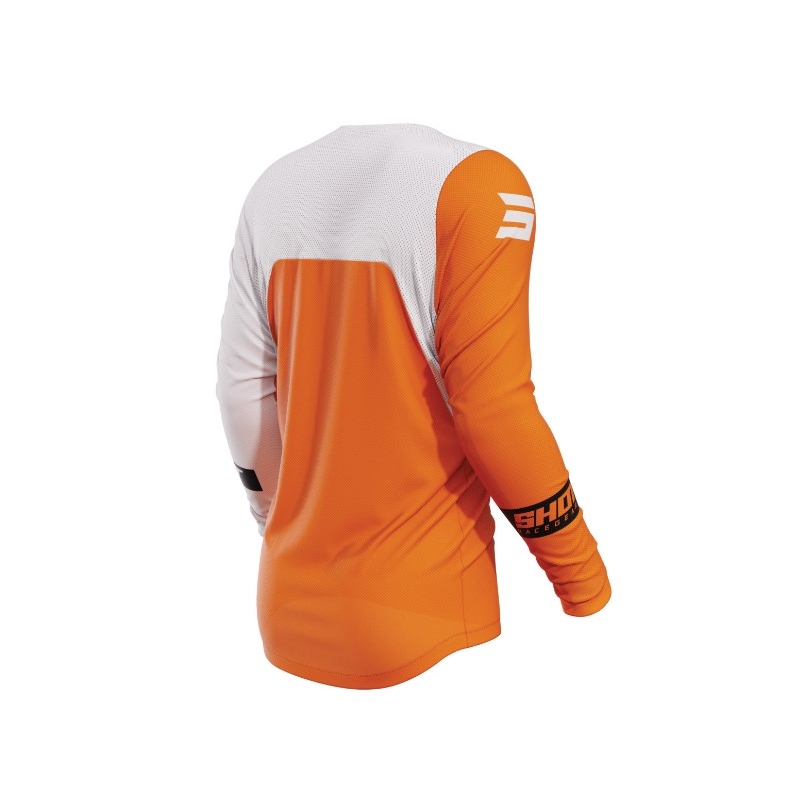 Motocross Trikot Shot Contact Scope weiß-orange Ausverkauf