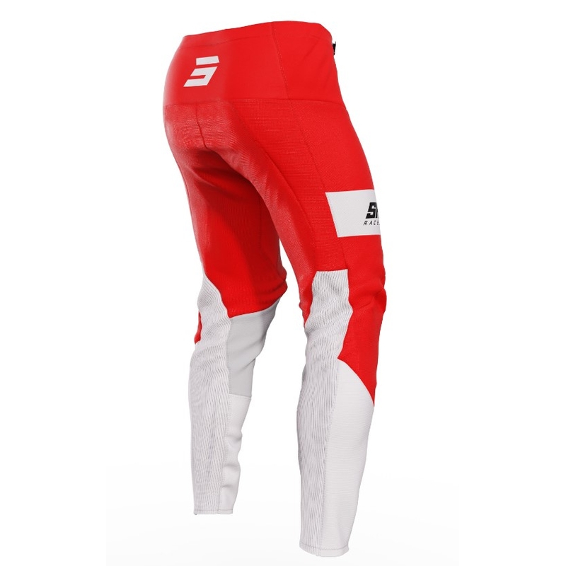 Motocross-Hose Shot Contact Scope weiß-rot Ausverkauf
