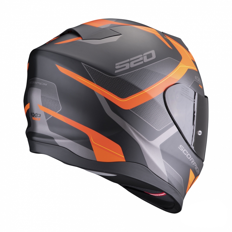 Integral Motorradhelm Scorpion EXO-520 EVO Air Elan schwarz-orange matt