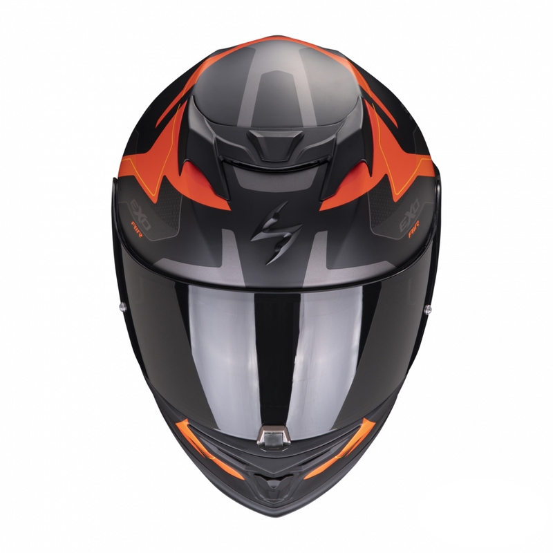 Integral Motorradhelm Scorpion EXO-520 EVO Air Elan schwarz-orange matt
